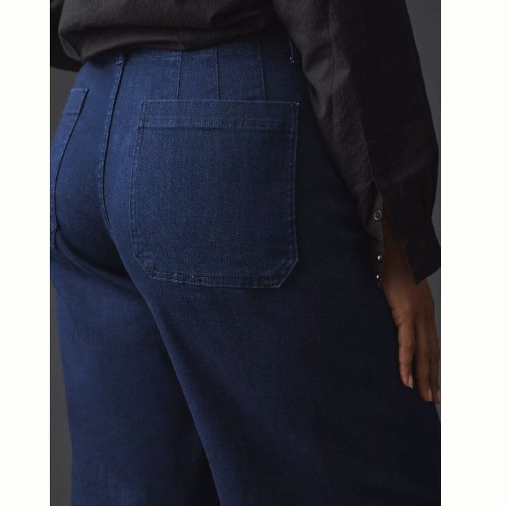 The Colette Crop High-Rise Wide-Leg Jeans by Maeve - Size 27 - Picture 5 of 5